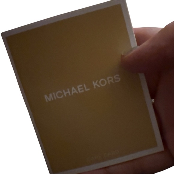 Michael Kors Leather Studded Medium Wristlet Wallet Dark Blue with Stars. - Picture 9 of 14